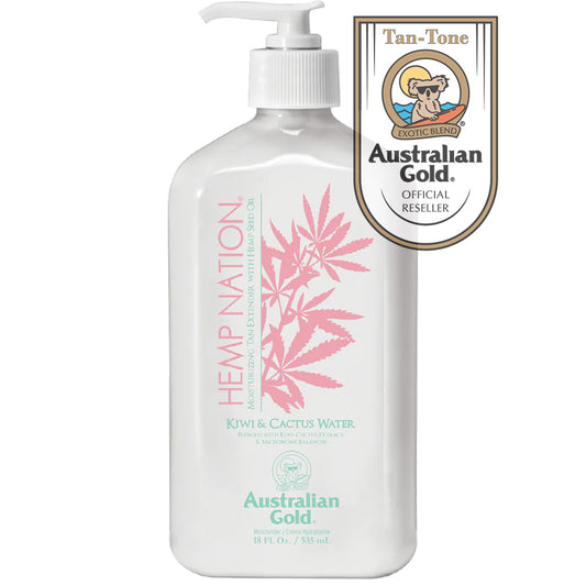 Australian Gold Hemp Nation Kiwi & Cactus Water Tan Extender 535ml