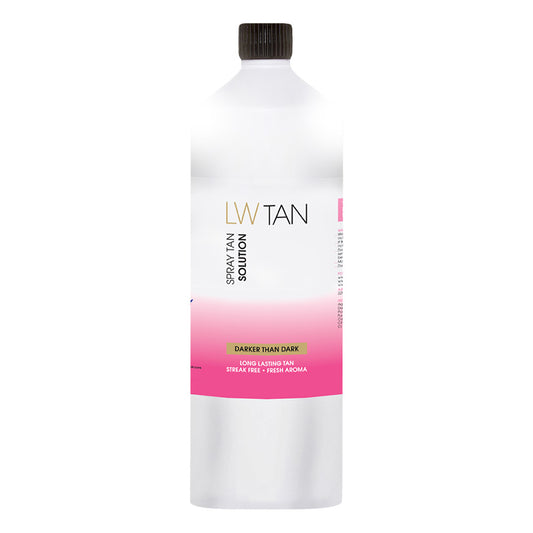 LW TAN  (DARKER THAN DARK) 16%  Spray Tanning Solution 1 Litre