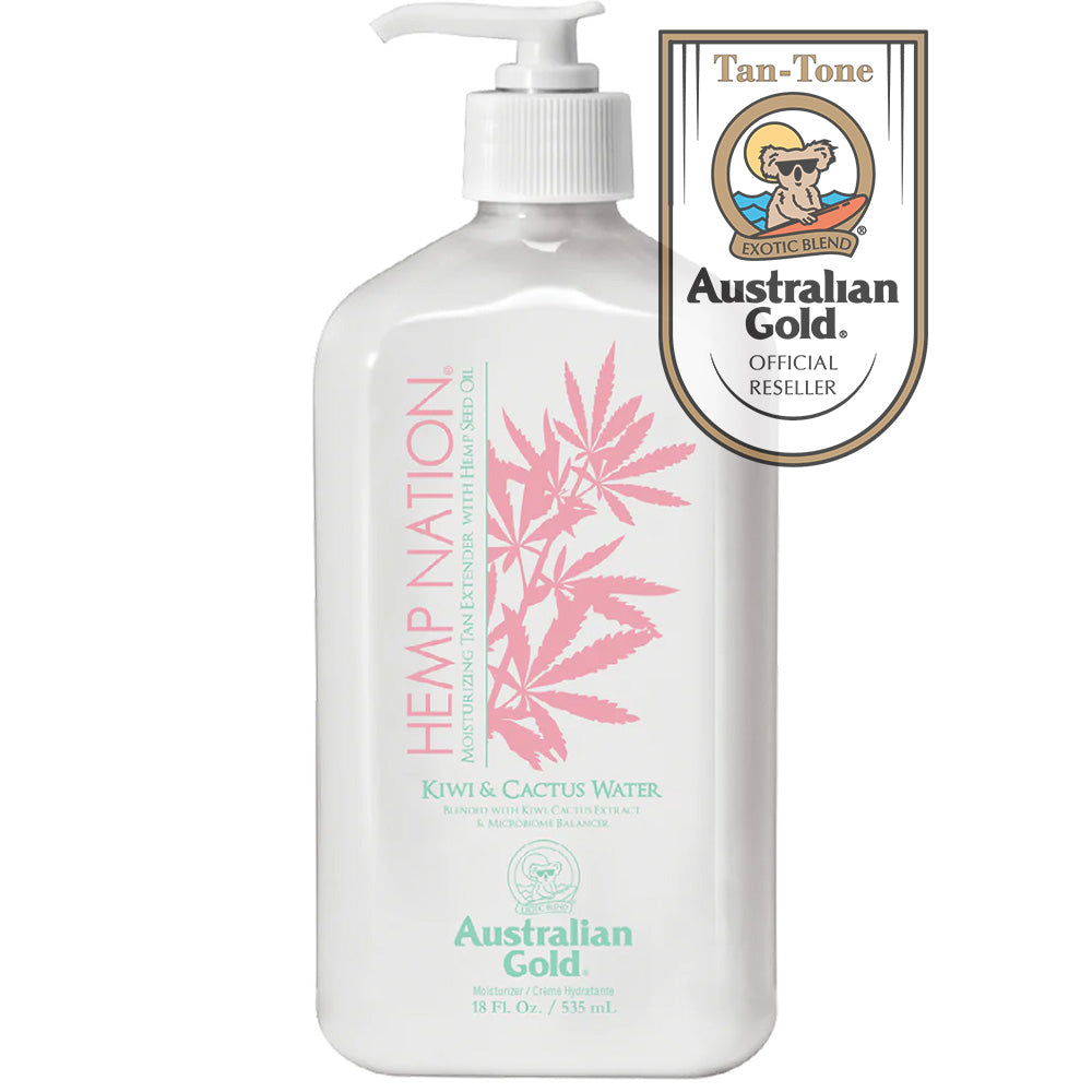 Australian Gold Hemp Nation Kiwi & Cactus Water Tan Extender 535ml