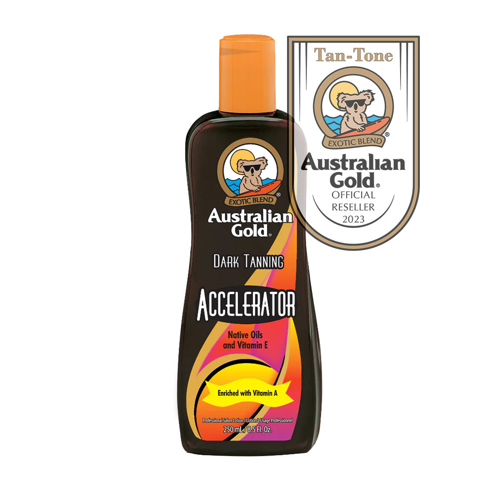 Australian Tan Australian Gold Dark Tanning Accelerator Sunbed Lotion 250ml โ Tan-Tone