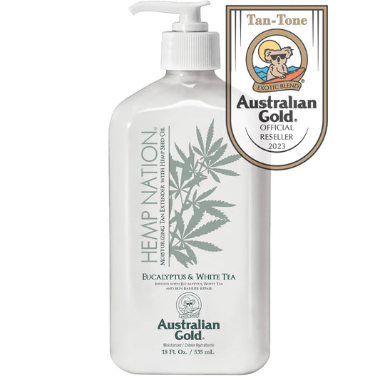 Australian Gold Hemp Nation Eucalyptus & White Tea Tan Extender 535ml