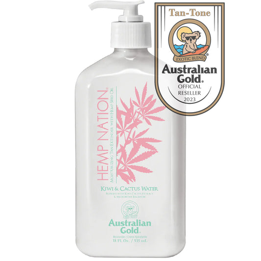 Australian Gold Hemp Nation Kiwi & Cactus Water Tan Extender 535ml