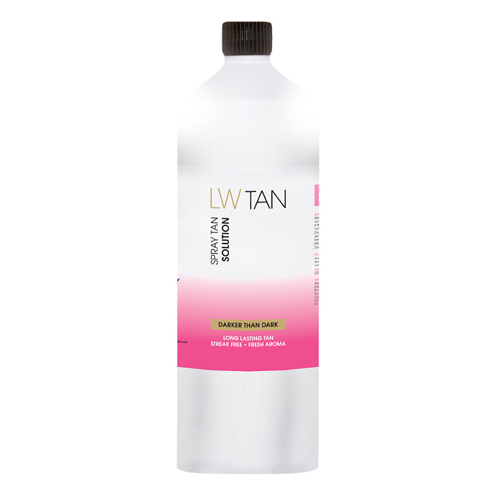 LW TAN  (DARKER THAN DARK) 16%  Spray Tanning Solution 1 Litre