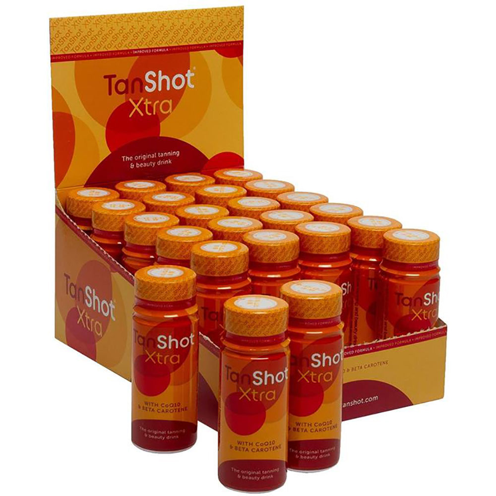 Tanshot Xtra Tanning & Beauty Drink Tanshots (24 bottles + display box ...